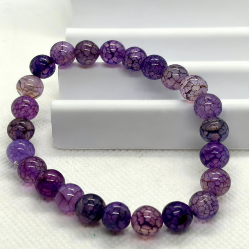Pulseira de Ágata Roxa